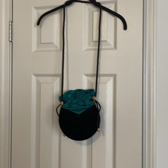 Handbag cocktail Deanna Hamro  $325.00 shoulder bad or clutch velvet black - Picture 2 of 4